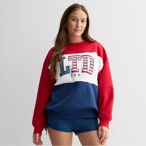 Limited Too Red and White Sweatshirt